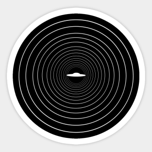 UFO radio waves Sticker